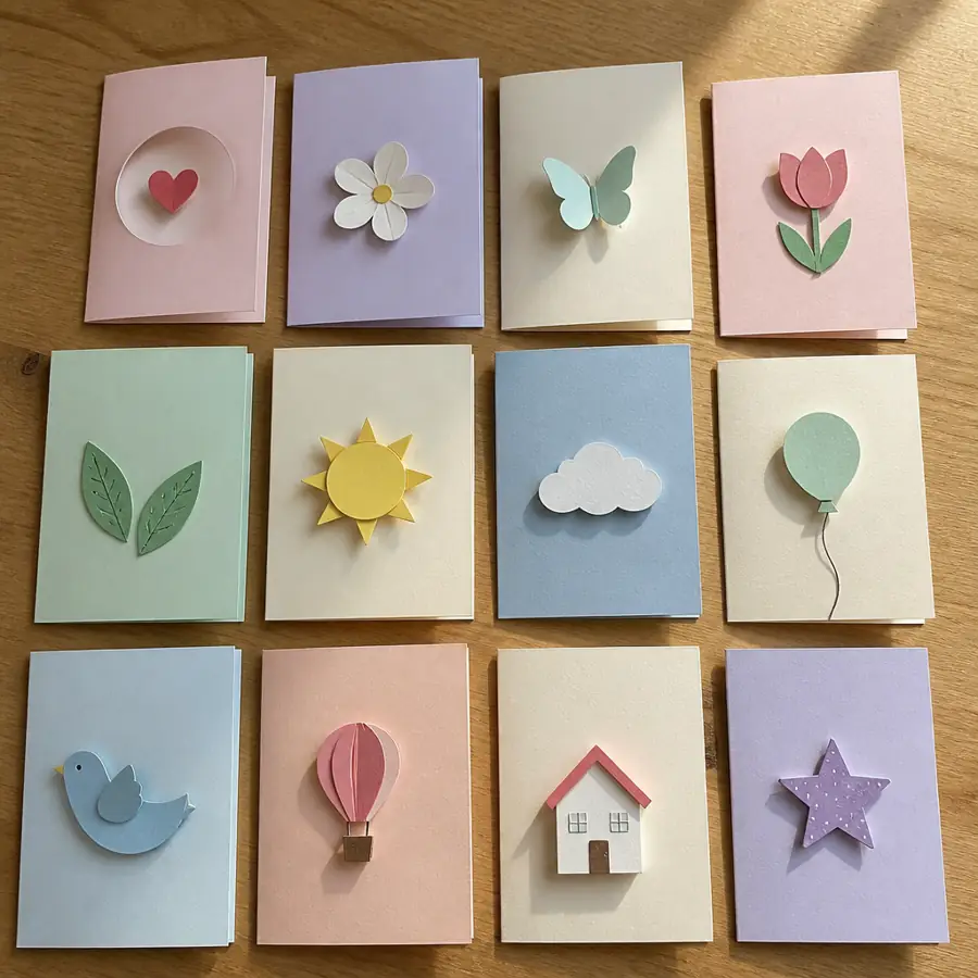 Twelve simple first cards