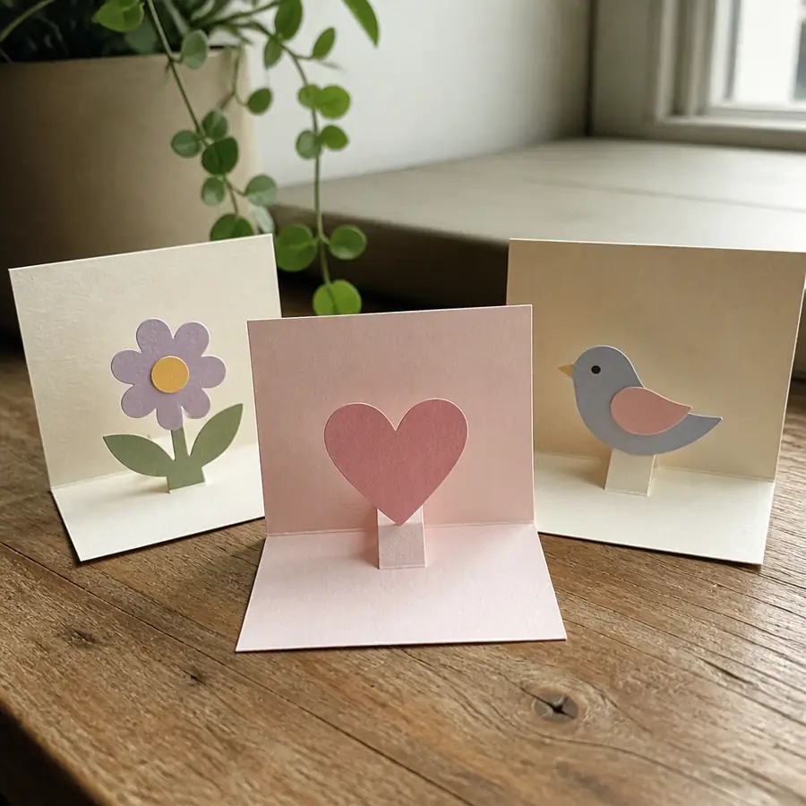 Simple pop-up thank you cards