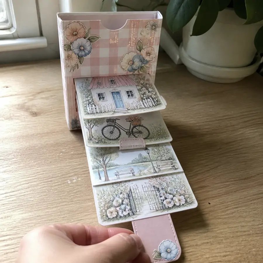 Pull-tab waterfall card