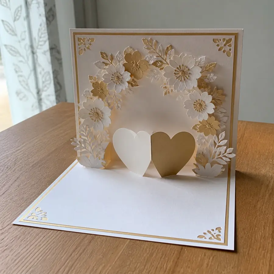 Pop-up wedding card