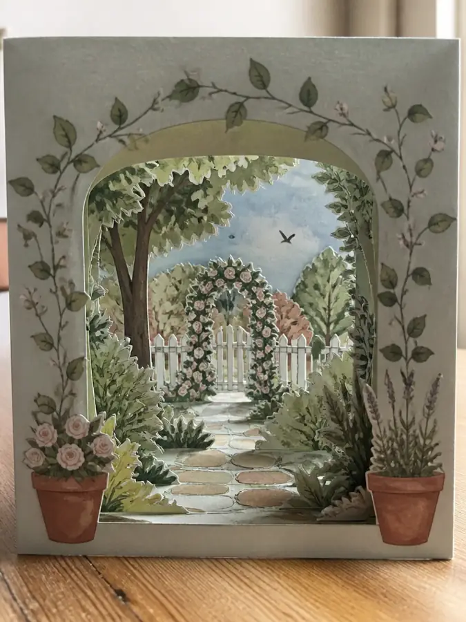 Garden tunnel card